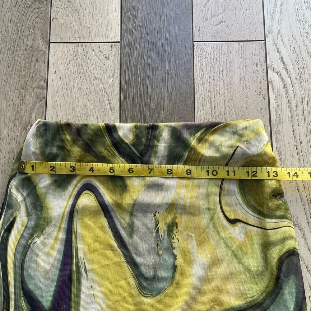 Zara Tulle Multicolor Abstract Pencil Skirt